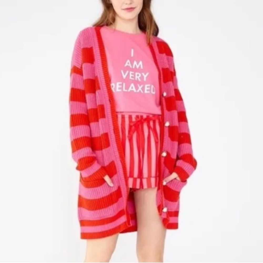♥️… Ban.do Striped Long Cardigan